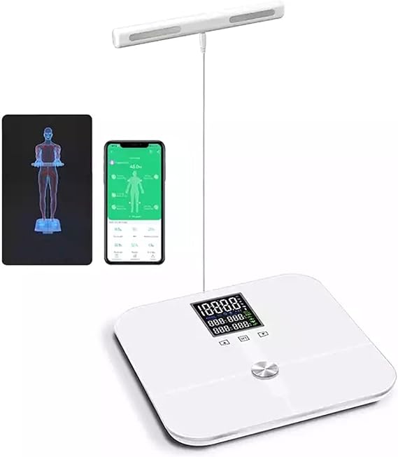 Bluetooth Intelligent Body Scale, Bmi Highly Accurate Body Composition Analyzer With App Control And 8 Stainless Steel Electrodes, 25 Professional Physical Data