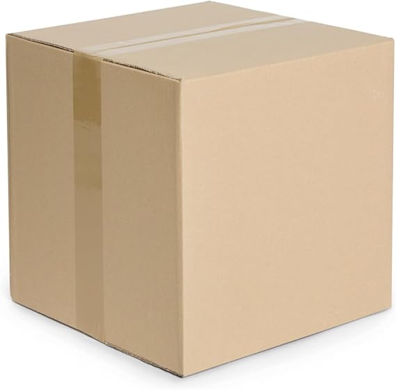 10 x Folding Cardboard Packaging 350 x 350 x 350 mm E-commerce Cardboard Single Corrugated 400 g Brown Cardboard Packaging Post Box Shipping Box Parcels