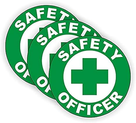 Safety Officer Hard Hat Sticker/Helmet Decal Label Lunch Tool Box