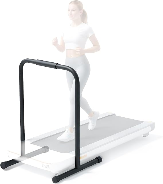 Adjustable Walking Pad Handle Bar Only, Treadmill with Handles Suitable Treadmills with Width Not Exceeding 20.8 Inches, Treadmill Handles Feature Non-Slip Rubber Pads, Easy to Assemble