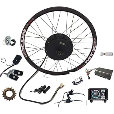 NBPOWER QS 3000W Brushless Hub Motor,72V 80A Sabvoton Controller, TFT Color Display,with PAS and Alarm, 3000W Electric Bike Conversion Kit 27.5inch Rear
