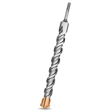Meccion SDS Plus Rotary Hammer Drill Bits 1-1/4" x 13.8" Professional Tungsten Cross Tip Rotary Impact Drill bit for Masonry, Brick, Concrete, Walls, Brick, Marble, Stone