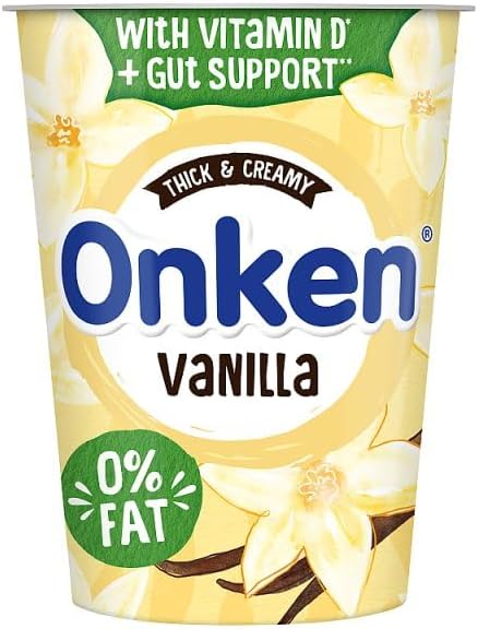 Onken 0% Fat Vanilla Yogurt 450g | Case of 6