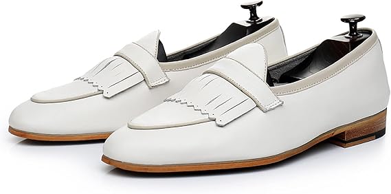 Men's Loafers Slip On Leather Driving Shoes Dress Formal Shoes Comfortable Wedding Shoes Non Slip Business Oxford Shoes