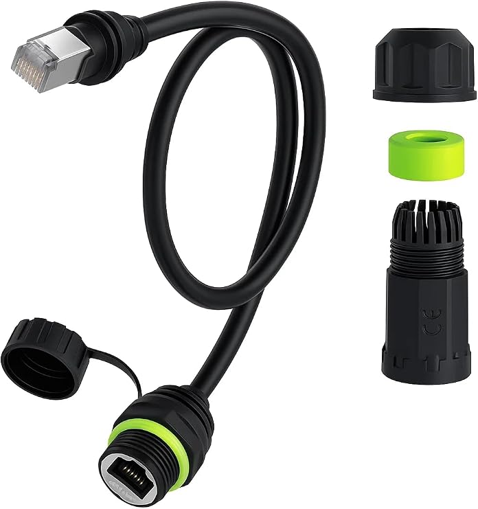 Starlink Ethernet Adapter Gen 3/Mini with Waterproof Kit Plug-and-Play RJ45 Female Connector for Wired Ethernet, 24AWG, Compatible with Starlink Gen 3 & Mini Dishes, Supports Cat6+ Cables