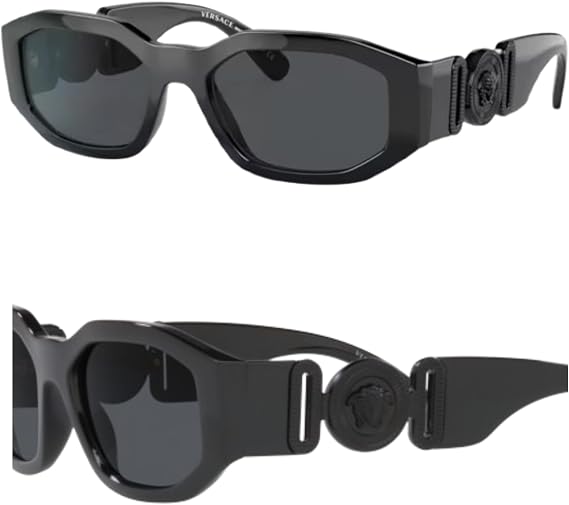 Versace VE4361 Oval Heart Sunglasses for Men Frame with Temples, eShades Eyewear Kit Included
