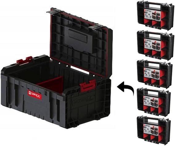 Qbrick System PRO Toolbox + 5 x QS PRO Organizer Takım Çantası