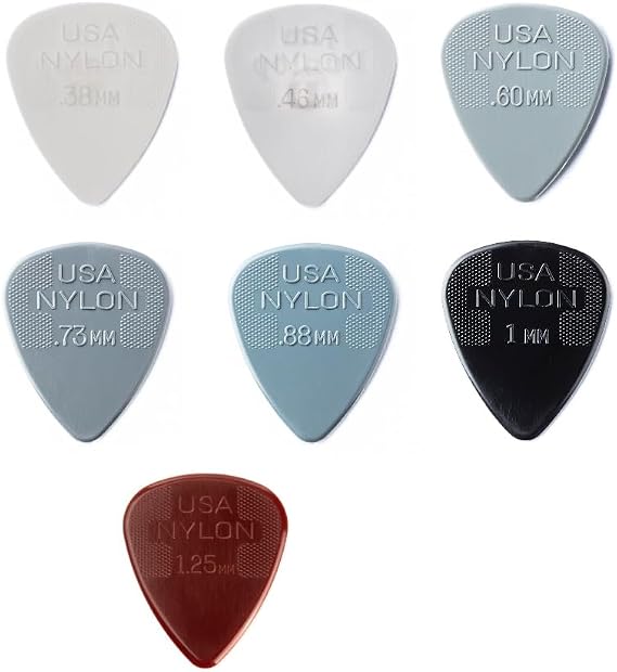 Dunlop Nylon Standard Picks Sample Mix Pack (2 of each gauge) MGP