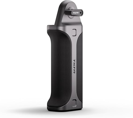 Tilta Handheld Handle for Hydra Alien Mini - Titanium Gray | Lightweight | Durable | Shock Absorbing Arm | Comfort Grip | Rosette Style Mount | All-Terrain