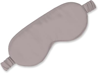 Olive  Crate Eucalyptus Tencel Sleep Mask - Hypoallergenic Eye Mask for Sleeping - Light Blocking Night Masks, Moisture Wicking, Anti-Static Eye Covers - Long Flight Travel Essentials - Dusk