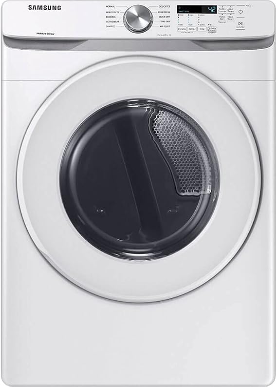 Samsung 7.5 cu. ft. Front Load Gas Dryer with Sensor Dry, White, DVG45T6000W/A3