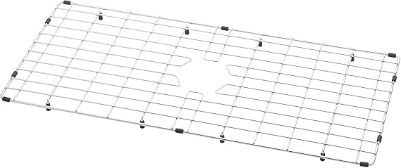 TRINITY Stainless Steel Rectangular Sink Protector Grid, Fits 32 x 16 Sinks
