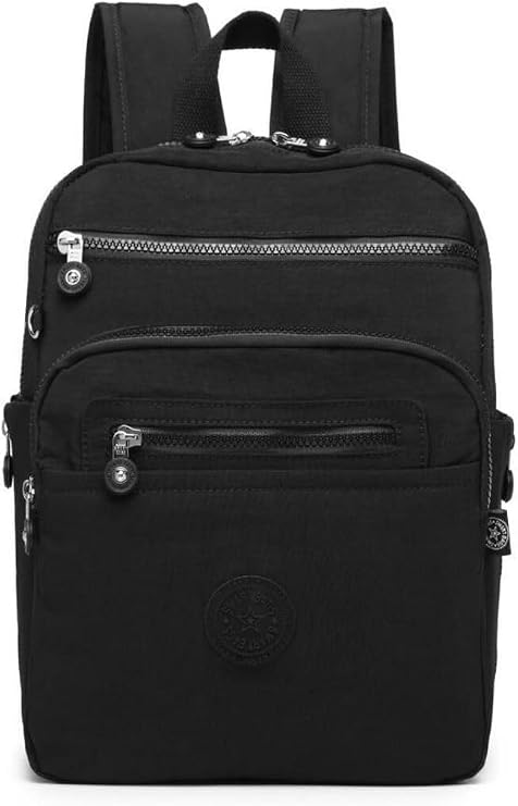 SMART BAGS Krinkıl Kumaş Unisex Sırt Çantası 1207 Siyah