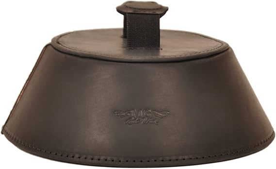Trombone magnetic mute, lightweight leather mute for jazz and classical trombone players by MG Leather Work (Black)