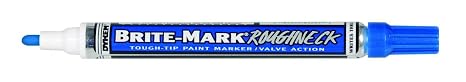 Dykem Paint Marker, Medium Tip, Blue Color Family, Paint 84201-1 Each