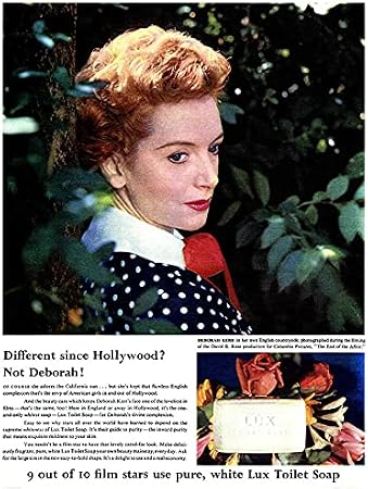 Deborah Kerr 1955 Vintage Magazine Advert Lux Soap 24x36 Classic Hollywood Poster
