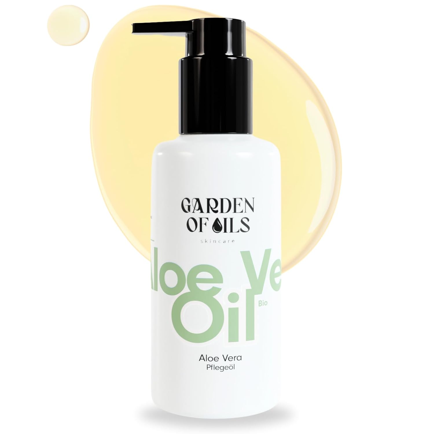 Organic Aloe Vera Oil - Garden of Oils - Made in Germany - High-Quality Body Oil - Perfect for Stressed and Dry Skin (100 ml)