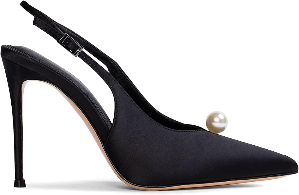 Womens Pumps Stiletto Heels Slingback Sexy Heels 4 Inch