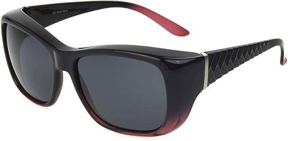 Dioptics womens Solar Shield-molly Rectangular Fits Over Sunglasses