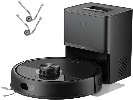roborock Q7 M5+ Robot Vacuum and Mop Black with Zero-Tangling Side Brushes Replacement