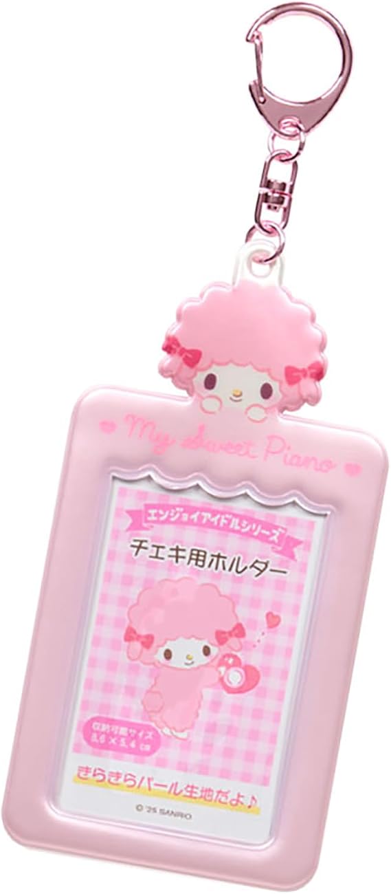 Sanrio Cheki Holder Enjoy Idol My Sweet Piano PVC・Steel Storage Size: Approx. 2.1 x 3.4 inches 5.4 x 8.6 cm Card Case 600261