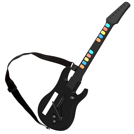 DOYO Wireless Guitar Controller for Wii, Compatible with Guitar Hero & Clone Hero,Not Rock Band 1