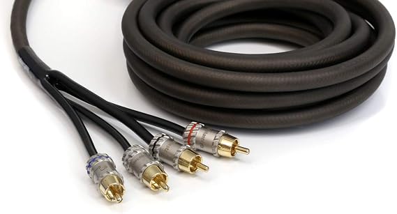 KnuKonceptz Krystal Kable 4 Channel 4M Twisted Pair RCA Cable 13'