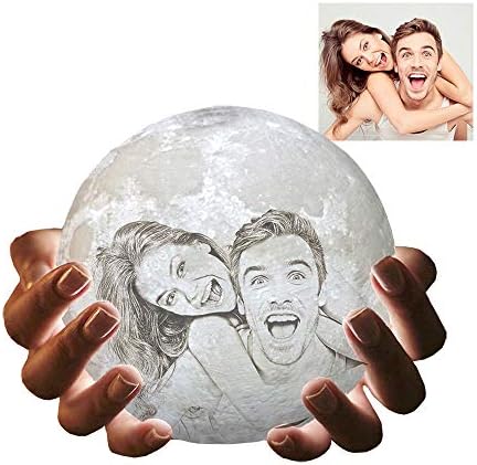 Personalized Photo Moon 3D Print Lamp Custom Photo Lamp 20 cm7.9 inch