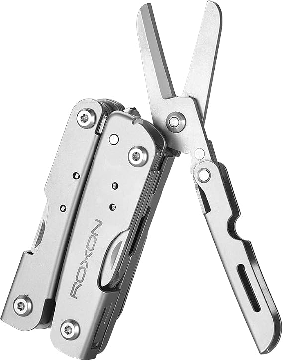ROXON M2 14-in-1 Mini Multitool with Folding Scissors & 9pc Bits Set