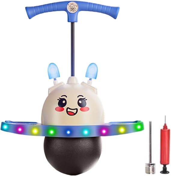 Hopping Ball with Handle Fun Balance Light up Toys