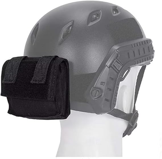SINAIRSOFT Tactical Helmet Pouch Removable Gear Battery Pouch,Fast Helmet Accessories Utility Counterweight Bag