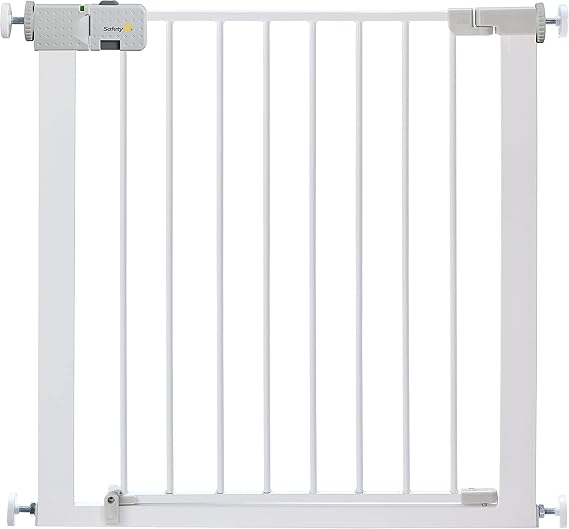 Safety 1st SecureTech Gate, Baby Stair Gate Pressure Fit, White