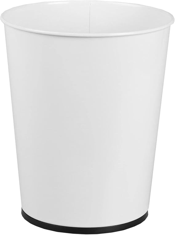 Home Basics 5L Stainless Steel Waste Bin, White