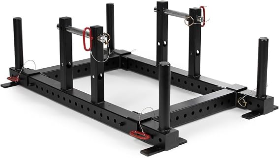 Titan Fitness Farmers Walk Handles Platform and Deadlift System, Rated 500 LB Each, Grip Strength Weight Training