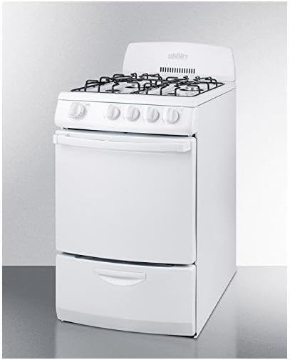Summit RG200W Kitchen Cooking Range, White