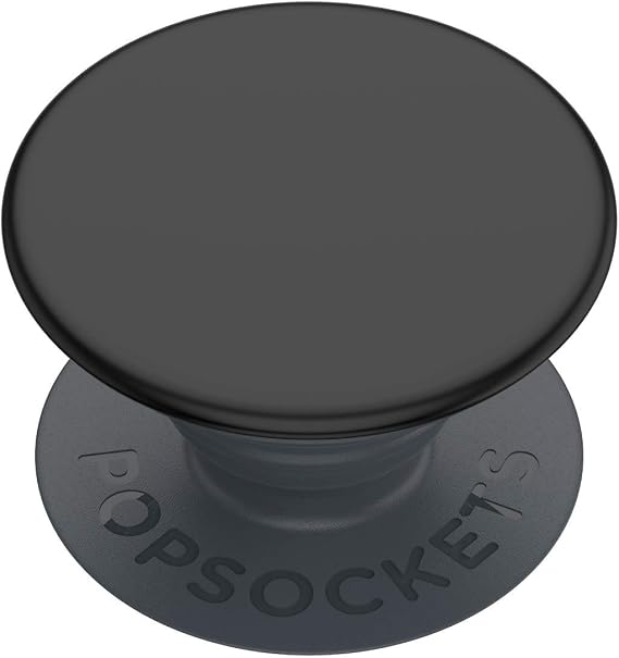 PopSockets Phone Grip with Expanding Kickstand, Adhesive Grip - Black