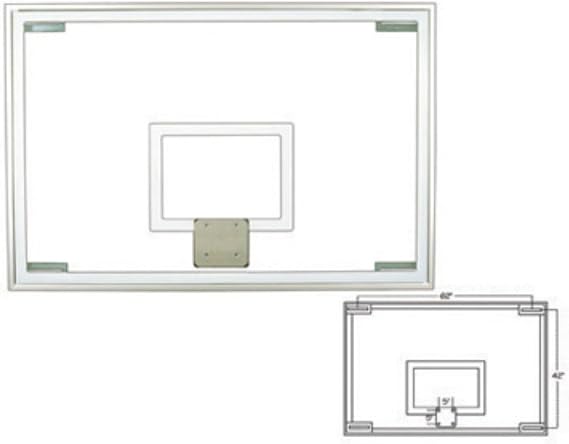 First Team FT236 72in x 48in Glass Basketball Backboard