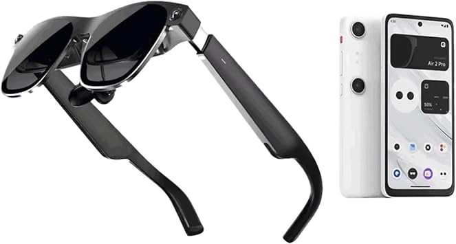 Smart AR Glasses 6 DoF 52 Fov 4K 3D HD 385 Space Giant Screen Private Cinema Portable 1080p View Compatible for XREAL Air 2 UltraAir 2 Ultra