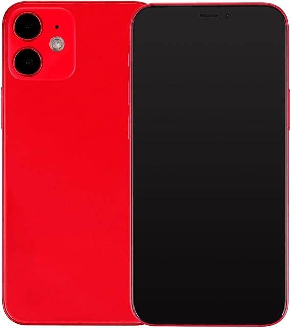 Exclusive Display Model iPhone 12 Mini Red Black Screen Mockup Smartphone Dummy | Perfect for Display, In-store Display, and Photography Props as a Realistic Size Mobile Model from a