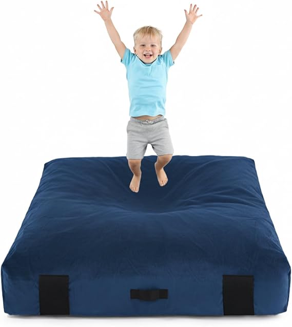 Crash Pad for Kids Sensory Room, Soft Foam Crash Mat with Removable Cover