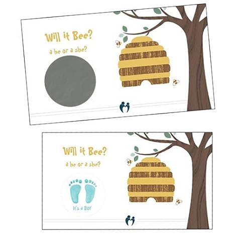 Gender Reveal Scratch Off Cards (Gender Reveal: BOY) - 25 Qty