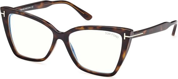 Tom Ford Eyeglasses FT 5844 -B 052 Matte Havana aAAtaA Logo