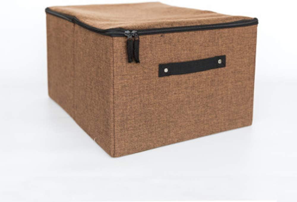 Foldable Storage Box Washable Cloth Storage Box Clothes Quilt Storage Box Household Storage Box Brown
