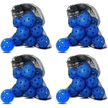 6 -Pack Pickleball Balls, 26 Holes Outdoor Pickleballs, High Elasticity & Durable Pickle Balls for All Style Pickleball Paddles Indoor Pickleballs