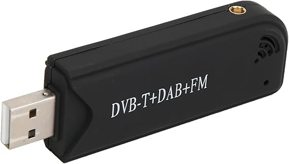 RTL2832U USB DVB-T FM SDR Dongle Digital TV Tuner Stick Receiver, Real-time Video Recording, Picture in Picture, DAB Driver Support for Home Use