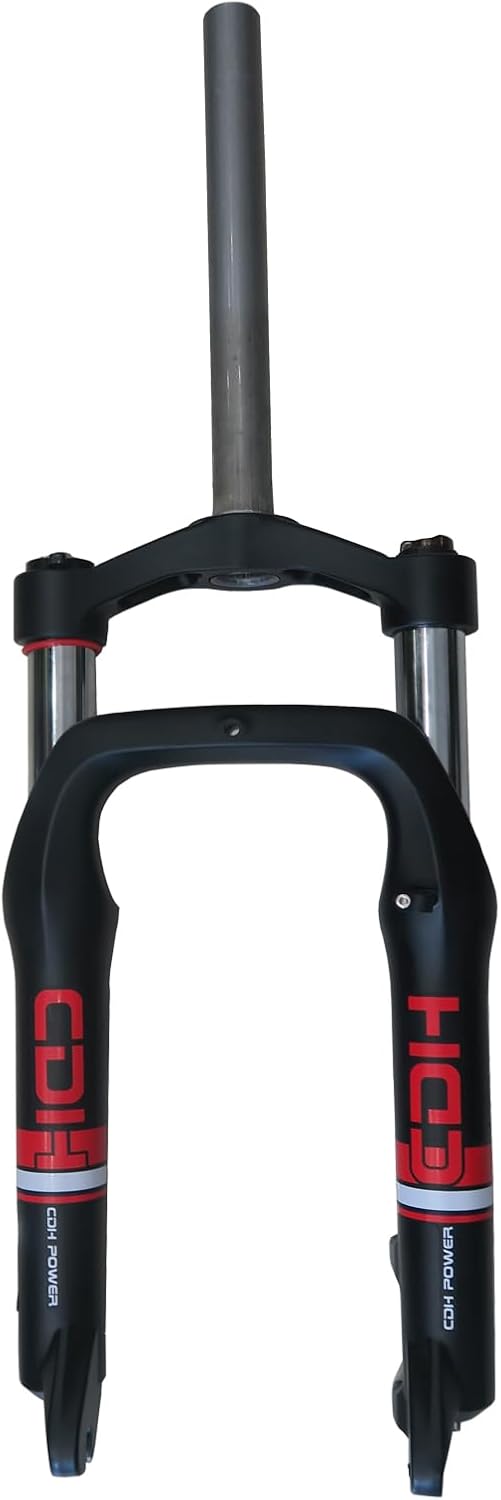 CDHPOWER 20 Bicycle 4.0 Fat Tire Suspension Fork 28.6mm Single Shoulder Straight Tube 1-18 Threadless Disc Brake BikeTricycle