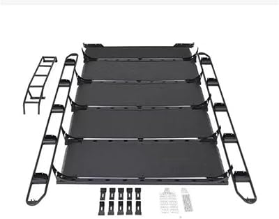 Compatible for Benz W464 G500 G55 G63 2019-2024 4X4 Alloy Steel Car Roof Rack Flat Roof Travel Frame Box Rear Trunk Roof LadderWithout Skylight