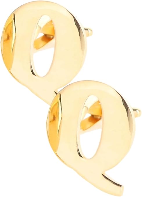 Plain Initial Cuff Links: A to Z