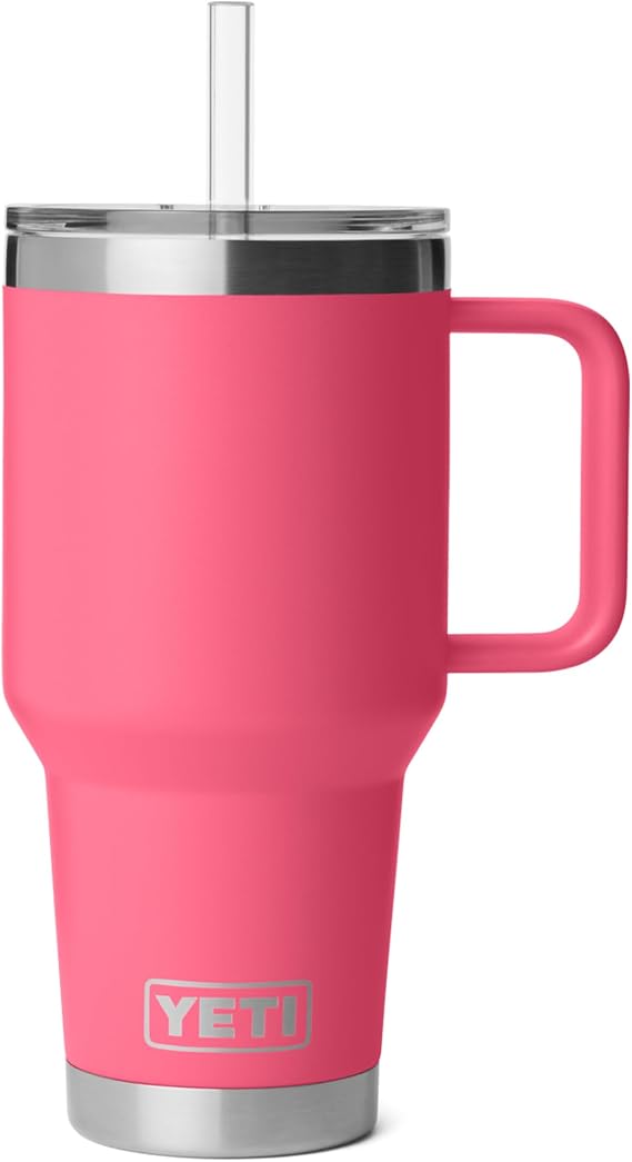 YETI Rambler 35 oz Straw Mug 2.0, Tropical Pink