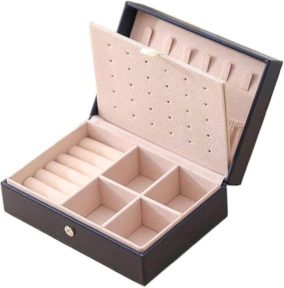 Jewellery Box Portable Jewelry Box Earrings Earrings Jewelry Box Korean Version European Jewelry Storage Box